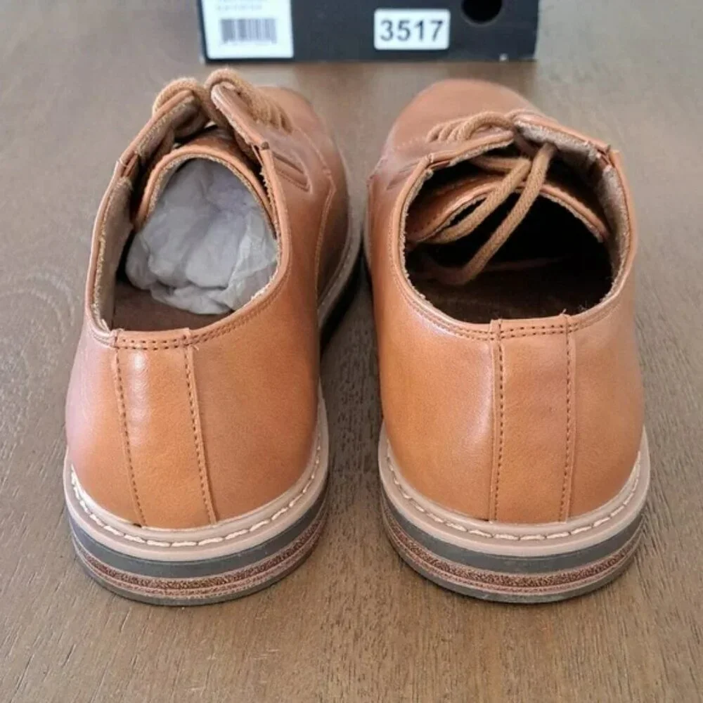 Kenneth Cole Klay Smooth Toe Oxford with Flex - Color: Cognac - Size: Kid 4